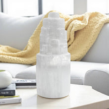 Load image into Gallery viewer, Selenite - Lamp Medium - approximately 8"