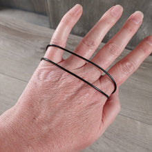 Load image into Gallery viewer, Waxed Cord Black 2 mm with Clasp for Pendants