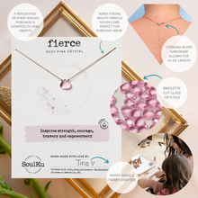 Load image into Gallery viewer, Rosy Pink Soul Shine Necklace for Fierce - SS14