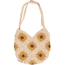 Load image into Gallery viewer, Crochet Sunflower Tote