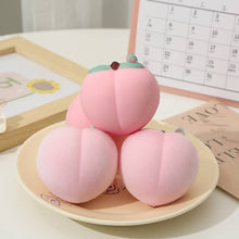 Load image into Gallery viewer, Flocked PU Realistic Peach Squeeze Toy