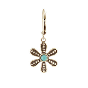 Granulated Flower Earring