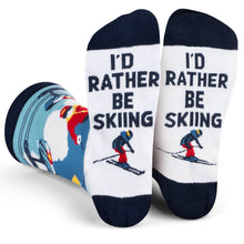 Load image into Gallery viewer, I'd Rather Be Skiing (Colorado) Socks Unisex Ski Gift