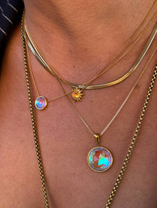 Aurora - Halo Crystal Necklace (9mm)