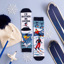 Load image into Gallery viewer, I'd Rather Be Skiing (Colorado) Socks Unisex Ski Gift