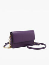 Load image into Gallery viewer, Lauryn Flapover Crossbody w/ Chain Strap