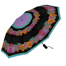 Load image into Gallery viewer, Travel Umbrella - Laurel Burch "Blooms"
