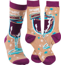 Load image into Gallery viewer, This Wine Is Making Me Awesome Socks