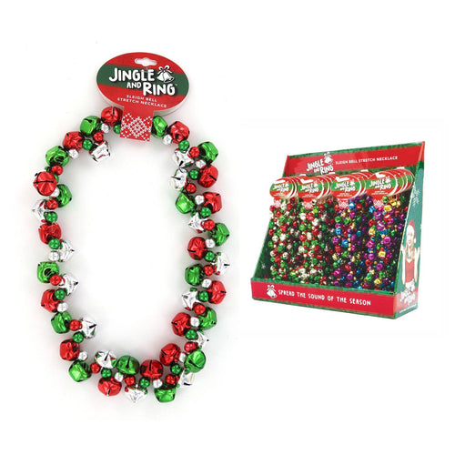 Jingle & Ring Sleigh Bell Stretch Necklace