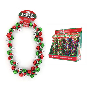 Jingle & Ring Sleigh Bell Stretch Necklace