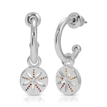 Load image into Gallery viewer, Ocean Life Earrings - Silver - Sand Dollar