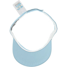 Load image into Gallery viewer, Queen of the Green Light Teal with White Adjustable Visor