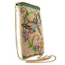 Load image into Gallery viewer, Soaring Spirit Beaded Dragonfly and Floral Crossbody Bag
