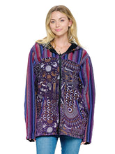 Load image into Gallery viewer, Jacket Zip-up Gheri Mandala Mushroom Print