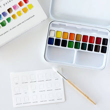 Load image into Gallery viewer, Watercolor paint set 18 colors with brush