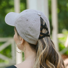 Load image into Gallery viewer, Paige Stonewashed Ponytail Baseball Hat Asst