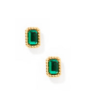 Load image into Gallery viewer, Screwback Stud Earrings - Madison Emerald