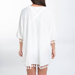 Elsie One Size Fringe Beach Swimsuit Cover Up