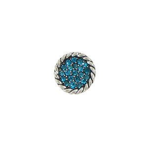 Braided Crystal Pave Post