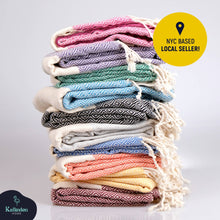 Load image into Gallery viewer, Turkish Towel | Peshtemal | Sand Resistant Beach Towel