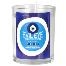 Load image into Gallery viewer, Evil Eye Glass Jar Candle