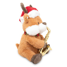 Load image into Gallery viewer, Merry Saxmas Sterling (Singing Light Up Christmas Plush Toy)