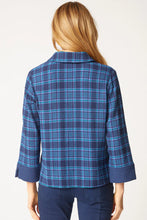 Load image into Gallery viewer, Girl Gone Plaid Chill Shirt (Navy)