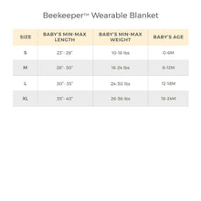 Load image into Gallery viewer, Good Night Sky Organic Warmer Beekeeper™ Wearable Baby Blanket - Ranunculus