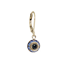 Load image into Gallery viewer, Crystal Disc Dangle Earring