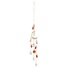 Load image into Gallery viewer, MOON WITH AMBER CRYSTAL SUNCATCHER