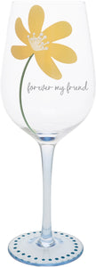 Forever My Friend - 16 oz Wine Glass