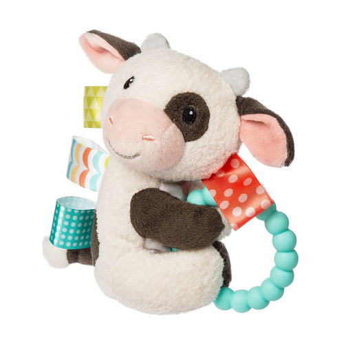 Taggies Buttercup Cow Teether Rattle – 6″