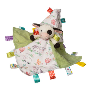 Taggies Buttercup Cow Character Blanket – 13×13″