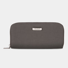 Load image into Gallery viewer, RFID Blocking Single Zip Wallet - Smoke