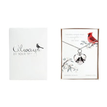 Load image into Gallery viewer, Cardinals Adjustable Memorial Heart Necklace