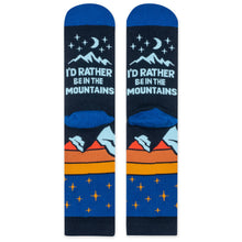Load image into Gallery viewer, I'd Rather Be In The Mountains Socks for Men and Women