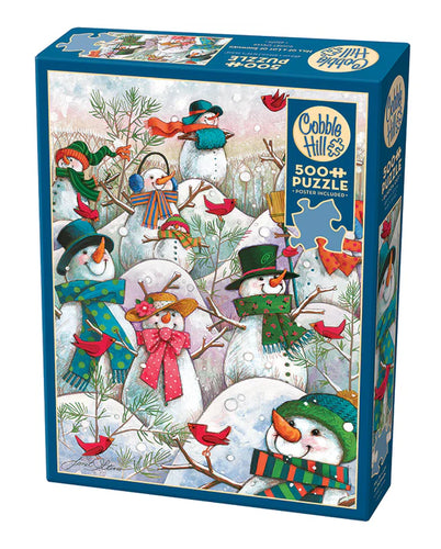 Hill of a Lot of Snowmen | 500 Piece
