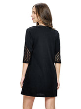 Load image into Gallery viewer, Dress Ribbed Lace Details