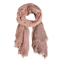 Load image into Gallery viewer, Lightweight Scarf Miranda Colorblock Fringe Edge