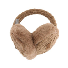Load image into Gallery viewer, Cable Knit Faux Fur Earmuff EM3661