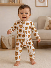 Load image into Gallery viewer, Baby Bear / Organic Cotton 2-Way Zip Romper