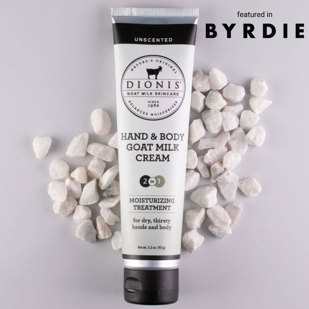 Unscented Hand & Body Goat Milk Cream 3.3 oz