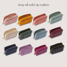 Load image into Gallery viewer, Solid Zip Wallet