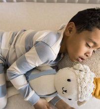 Load image into Gallery viewer, Rugby Stripe Organic Cotton Sleep &amp; Play - Quarry