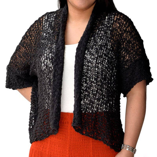 POPCORN KNIT OPEN JACKET
