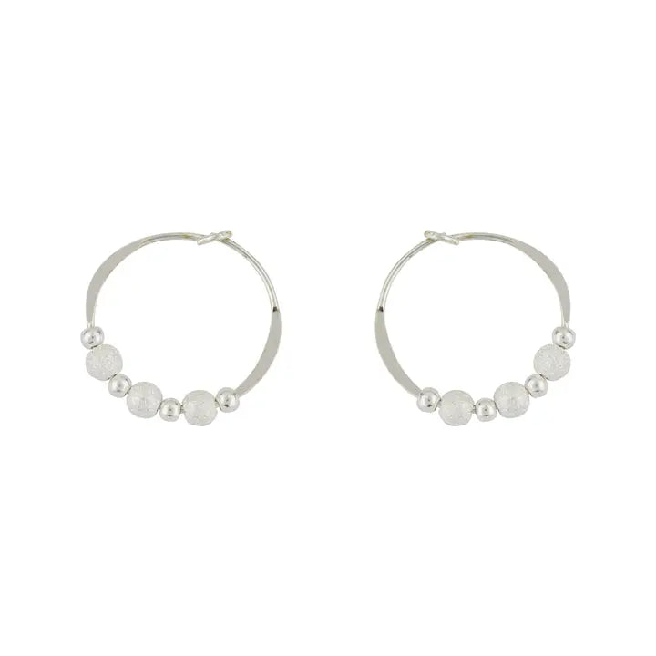 BD13 Mini Star Dust 15mm Hoop Earrings
