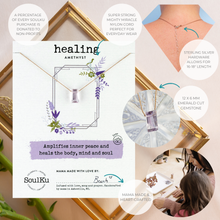 Load image into Gallery viewer, Amethyst Refined Necklace for Healing - NREFN01