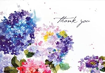 Hydrangeas Thank You Notes