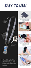 Load image into Gallery viewer, Clip &amp; Go Crossbody Strap w/Zippered Pouch
