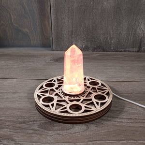 LED Crystal Display Light Stand
